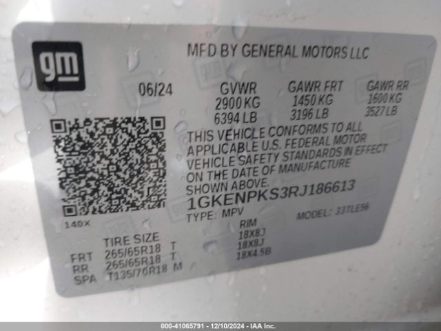 Photo 8 VIN: 1GKENPKS3RJ186613 - GMC ACADIA 