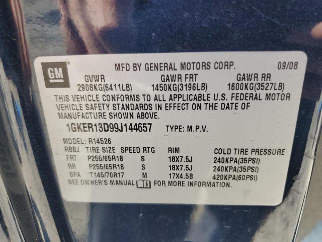 Photo 12 VIN: 1GKER13D99J144657 - GMC ACADIA SLE 