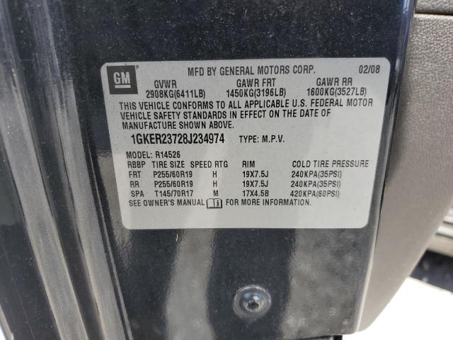 Photo 11 VIN: 1GKER23728J234974 - GMC ACADIA 