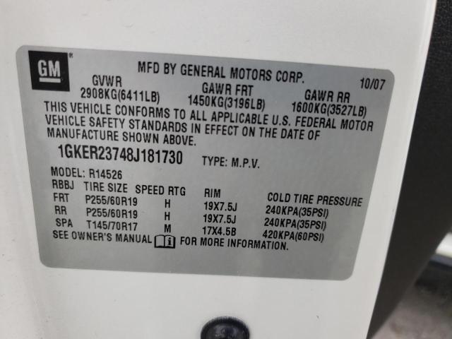 Photo 12 VIN: 1GKER23748J181730 - GMC ACADIA SLT 