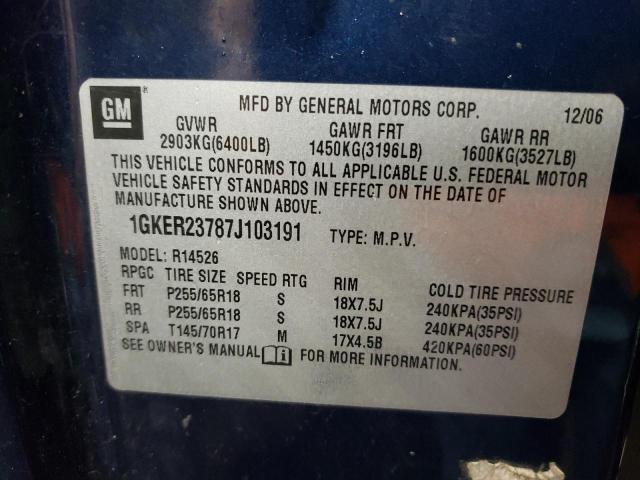 Photo 11 VIN: 1GKER23787J103191 - GMC ACADIA 