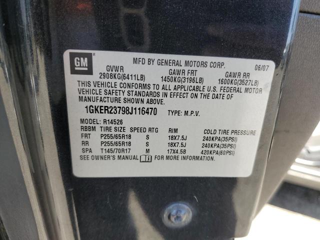 Photo 12 VIN: 1GKER23798J116470 - GMC ACADIA SLT 