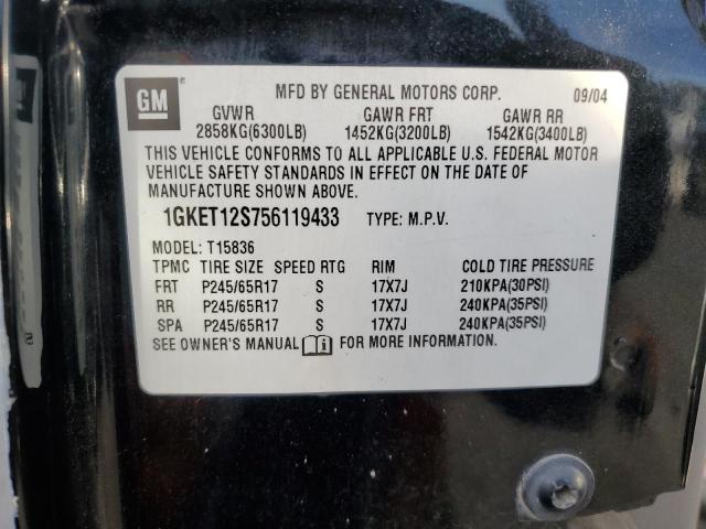 Photo 12 VIN: 1GKET12S756119433 - GMC ENVOY XUV 