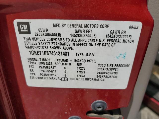 Photo 12 VIN: 1GKET16S746131431 - GMC ENVOY 