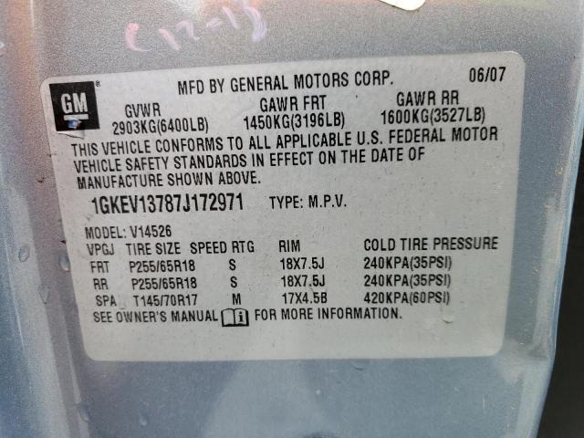 Photo 12 VIN: 1GKEV13787J172971 - GMC ACADIA 