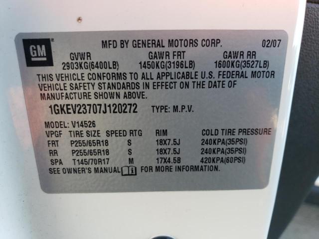 Photo 12 VIN: 1GKEV23707J120272 - GMC ACADIA SLT 