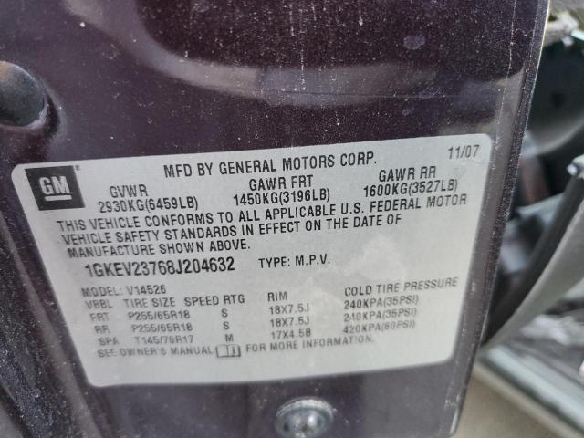 Photo 12 VIN: 1GKEV23768J204632 - GMC ACADIA SLT 