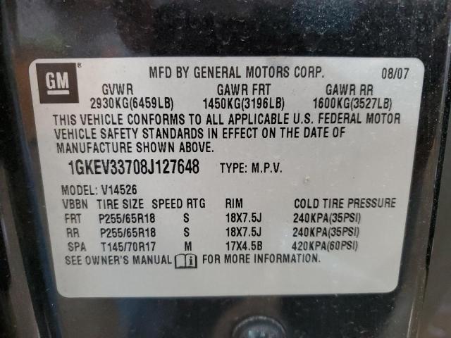 Photo 12 VIN: 1GKEV33708J127648 - GMC ACADIA 