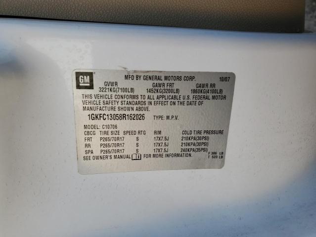 Photo 12 VIN: 1GKFC13058R162026 - GMC YUKON 