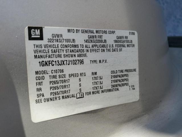 Photo 12 VIN: 1GKFC13JX7J102796 - GMC YUKON 