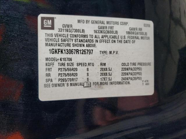 Photo 12 VIN: 1GKFK13067R126797 - GMC YUKON 