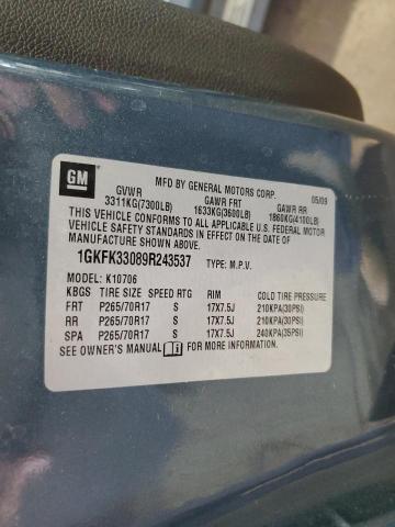 Photo 12 VIN: 1GKFK33089R243537 - GMC YUKON SLT 