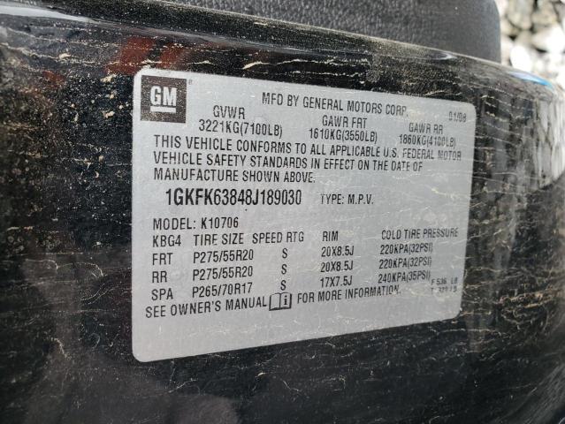 Photo 12 VIN: 1GKFK63848J189030 - GMC YUKON DENA 