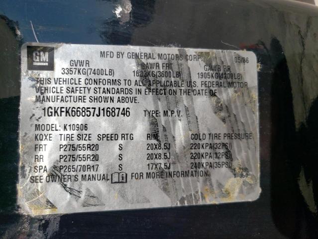 Photo 12 VIN: 1GKFK66857J168746 - GMC YUKON XL D 