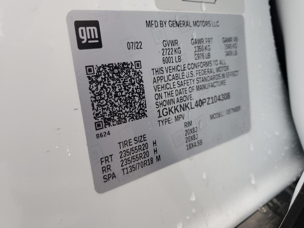 Photo 13 VIN: 1GKKNKL40PZ104308 - GMC ACADIA 