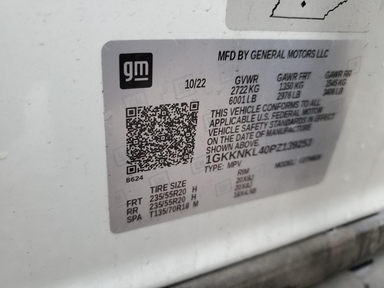 Photo 13 VIN: 1GKKNKL40PZ139253 - GMC ACADIA 