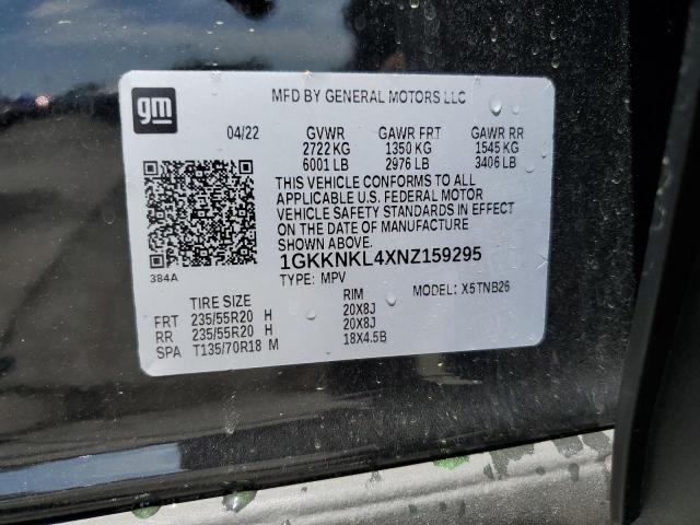 Photo 12 VIN: 1GKKNKL4XNZ159295 - GMC ACADIA SLE 