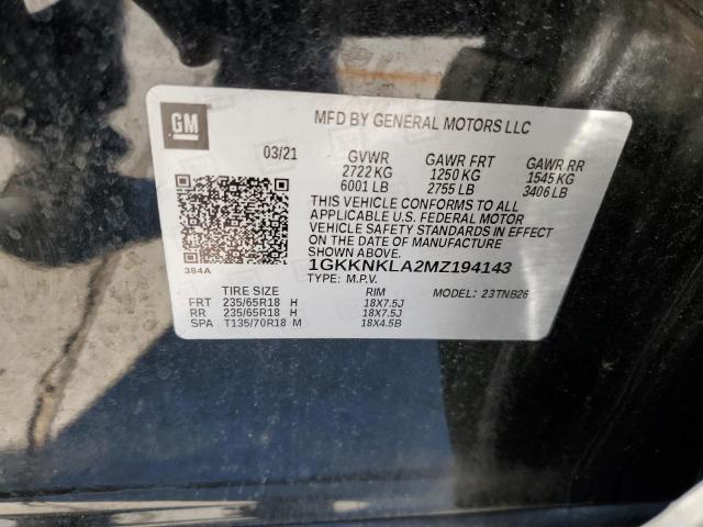 Photo 13 VIN: 1GKKNKLA2MZ194143 - GMC ACADIA SLE 