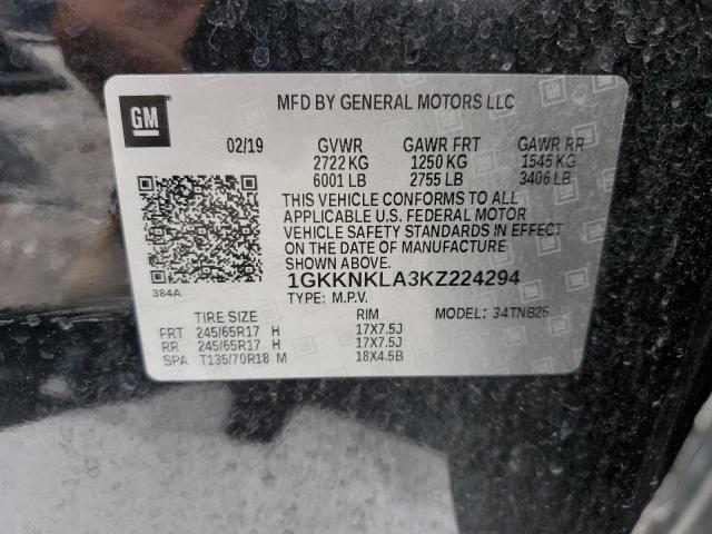 Photo 12 VIN: 1GKKNKLA3KZ224294 - GMC ACADIA 