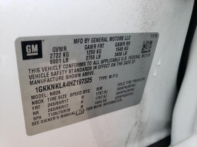 Photo 12 VIN: 1GKKNKLA4HZ197325 - GMC ACADIA 