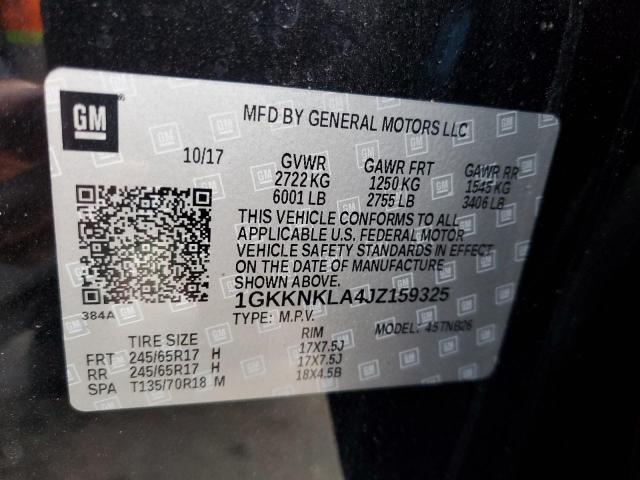 Photo 13 VIN: 1GKKNKLA4JZ159325 - GMC ACADIA SLE 