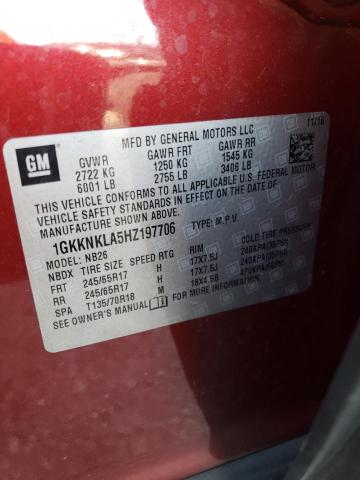 Photo 12 VIN: 1GKKNKLA5HZ197706 - GMC ACADIA 