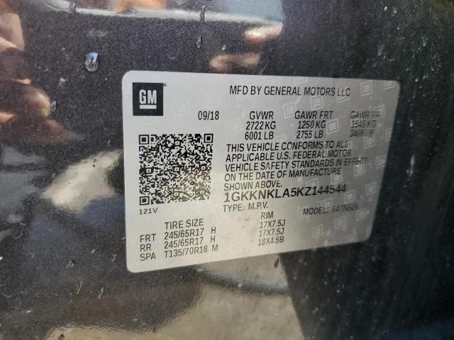 Photo 12 VIN: 1GKKNKLA5KZ144544 - GMC ACADIA SLE 