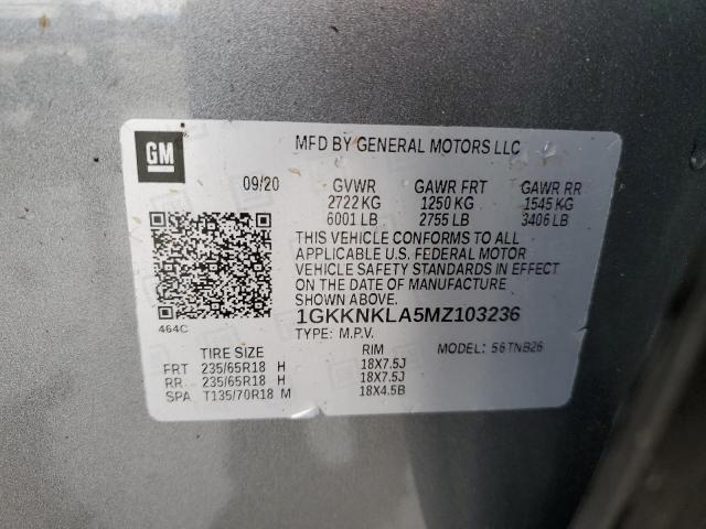 Photo 12 VIN: 1GKKNKLA5MZ103236 - GMC ACADIA 