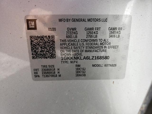 Photo 9 VIN: 1GKKNKLA6LZ168580 - GMC ACADIA SLE 