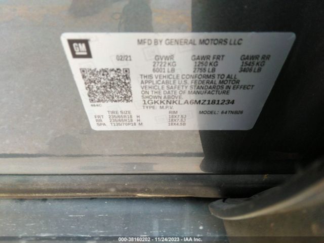 Photo 8 VIN: 1GKKNKLA6MZ181234 - GMC ACADIA 