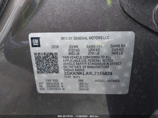 Photo 8 VIN: 1GKKNKLA9LZ155824 - GMC ACADIA 