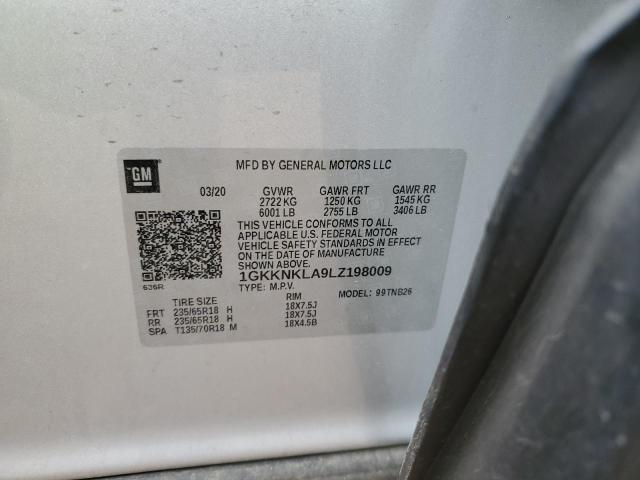 Photo 9 VIN: 1GKKNKLA9LZ198009 - GMC ACADIA SLE 