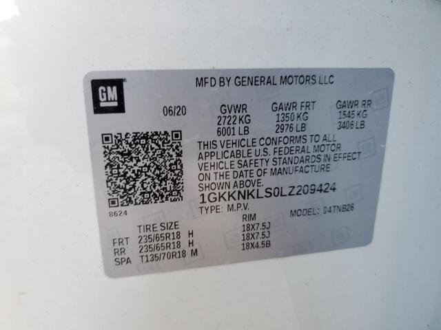 Photo 11 VIN: 1GKKNKLS0LZ209424 - GMC ACADIA 