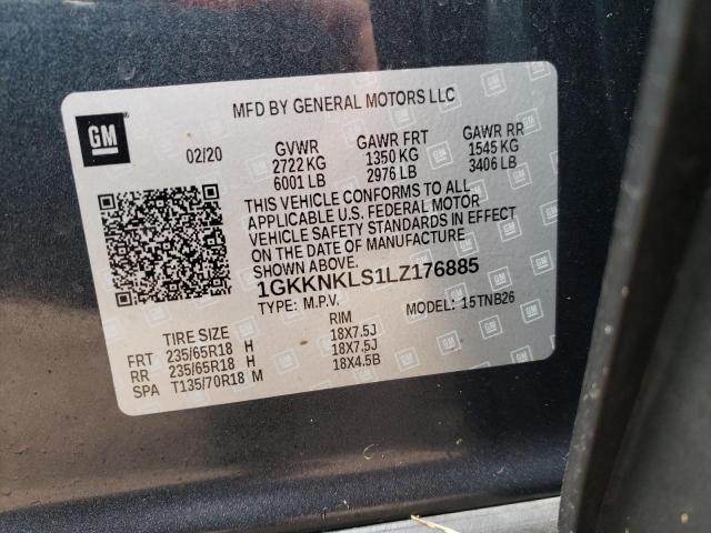 Photo 12 VIN: 1GKKNKLS1LZ176885 - GMC ACADIA SLE 