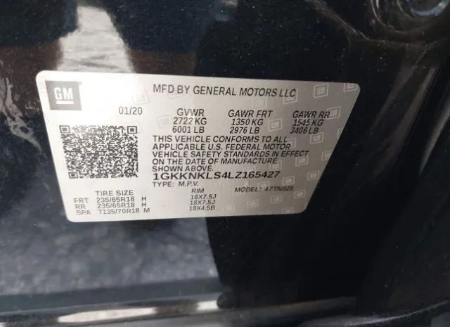 Photo 8 VIN: 1GKKNKLS4LZ165427 - GMC ACADIA 