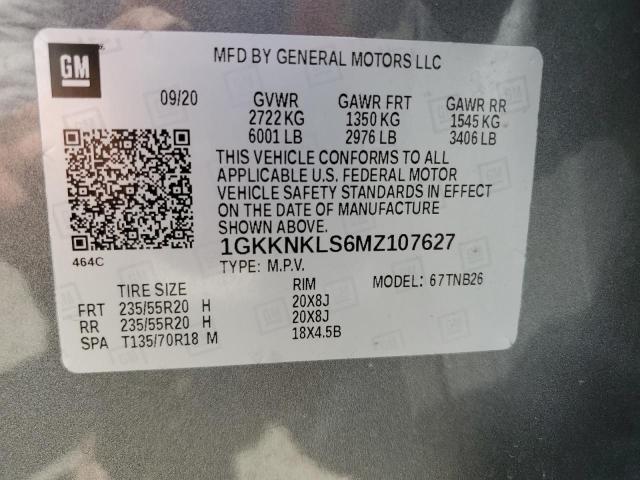 Photo 13 VIN: 1GKKNKLS6MZ107627 - GMC ACADIA SLE 