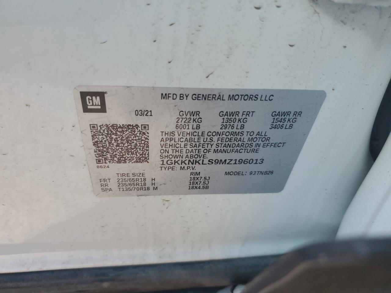 Photo 11 VIN: 1GKKNKLS9MZ196013 - GMC ACADIA 