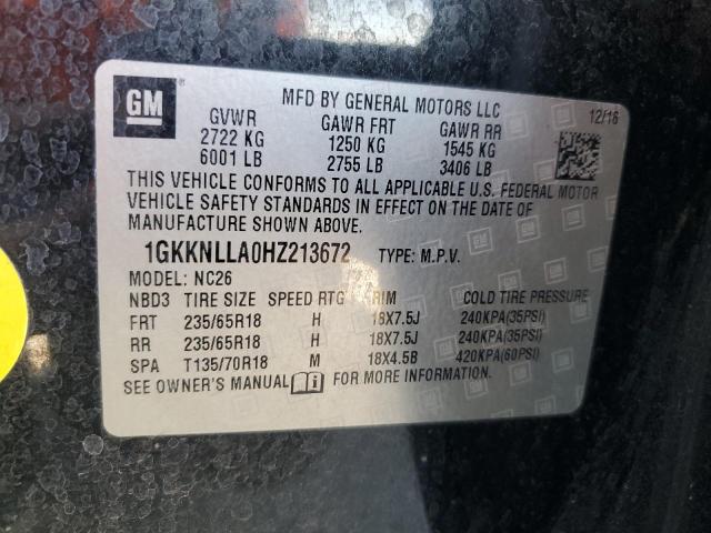 Photo 13 VIN: 1GKKNLLA0HZ213672 - GMC ACADIA SLE 