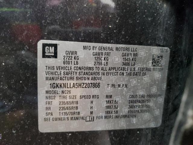 Photo 13 VIN: 1GKKNLLA5HZ207866 - GMC ACADIA SLE 