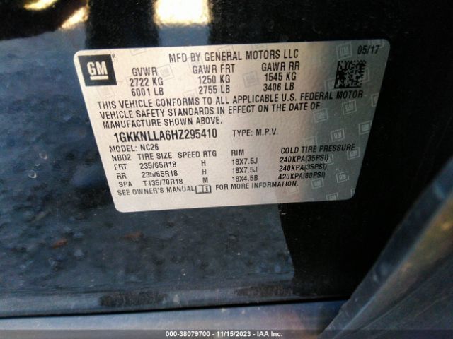 Photo 8 VIN: 1GKKNLLA6HZ295410 - GMC ACADIA 