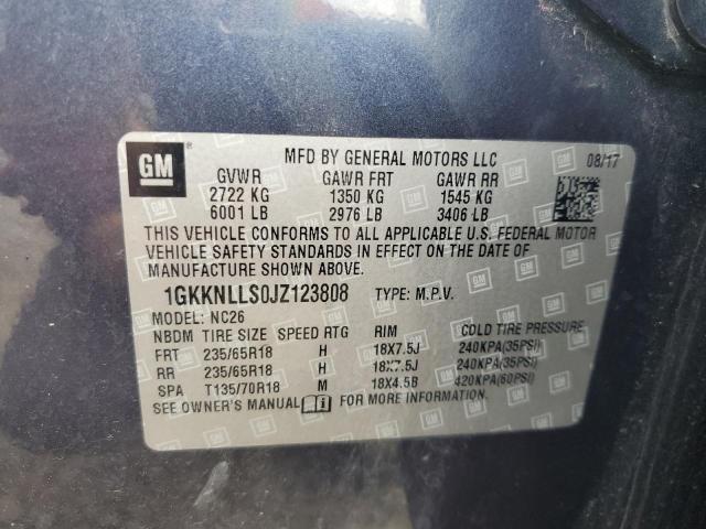 Photo 12 VIN: 1GKKNLLS0JZ123808 - GMC ACADIA SLE 