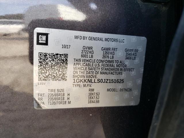 Photo 9 VIN: 1GKKNLLS0JZ151625 - GMC ACADIA SLE 