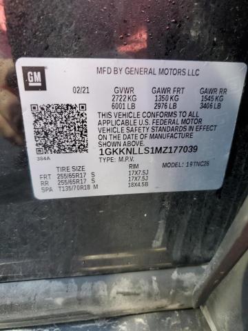 Photo 12 VIN: 1GKKNLLS1MZ177039 - GMC ACADIA 