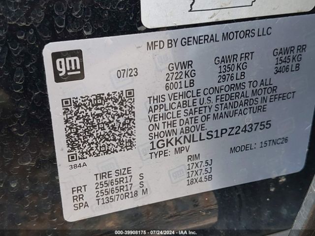 Photo 8 VIN: 1GKKNLLS1PZ243755 - GMC ACADIA 