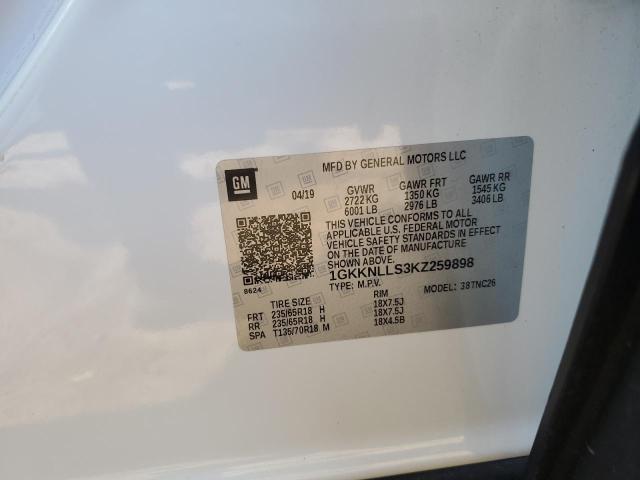 Photo 13 VIN: 1GKKNLLS3KZ259898 - GMC ACADIA SLE 