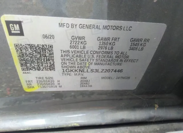 Photo 8 VIN: 1GKKNLLS3LZ207446 - GMC ACADIA 