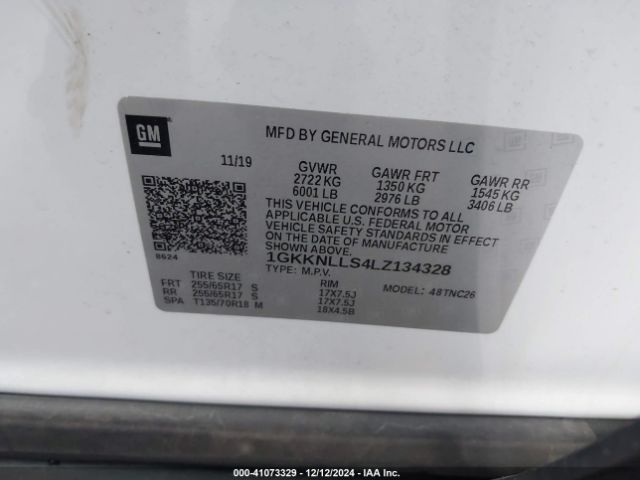 Photo 8 VIN: 1GKKNLLS4LZ134328 - GMC ACADIA 