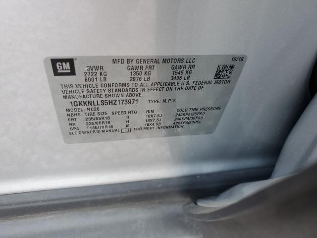 Photo 11 VIN: 1GKKNLLS5HZ173971 - GMC ACADIA SLE 