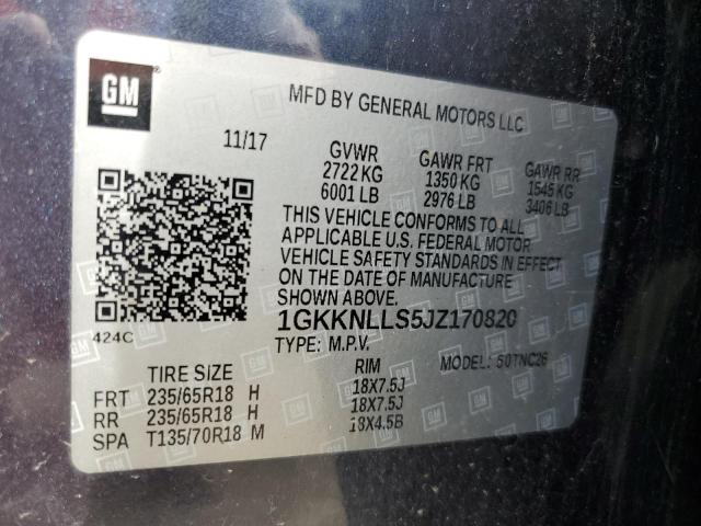 Photo 12 VIN: 1GKKNLLS5JZ170820 - GMC ACADIA 