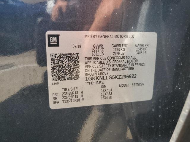 Photo 12 VIN: 1GKKNLLS5KZ296922 - GMC ACADIA 